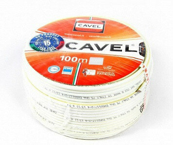 фото Кабель SAT 50М+Cu/Al/CuSn (75 Ом) медь 100м Б (м) CAVEL 01-2402