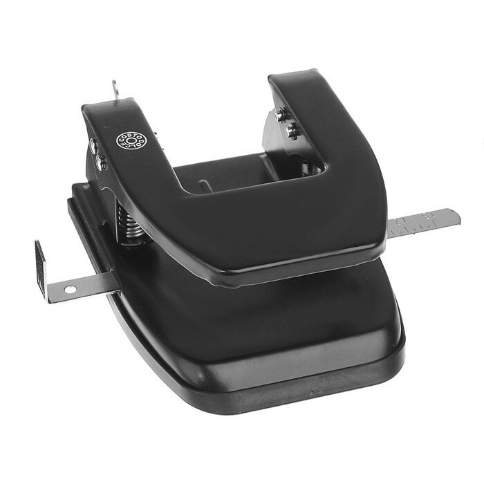 фото Дырокол с линейкой 30 листов, Dolce Costo, чёрный