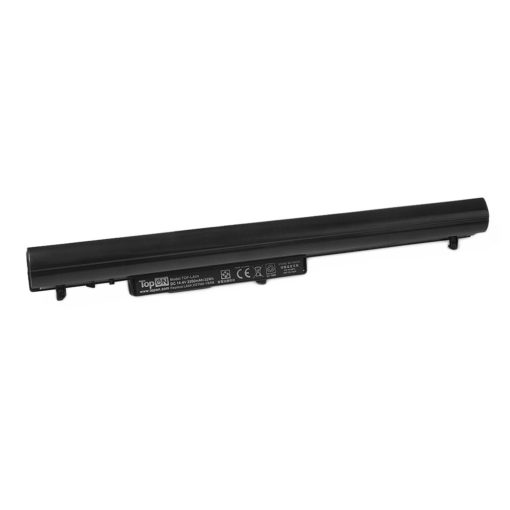 Аккумулятор для ноутбука HP TopOn Pavilion SleekBook 14, 14t, 15, 15-b, 15z, Chromebook 14 Series. 14.4V 2200mAh 32Wh. PN: 695192-001, HSTNN- - фото №1