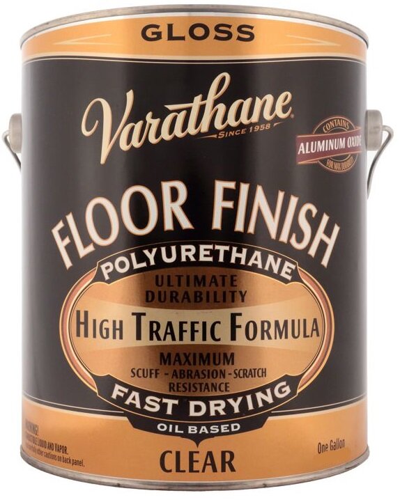 VARATHANE Floor Finish Лак для пола полиуретановый на масляной основе, полуматовый (3,78л)