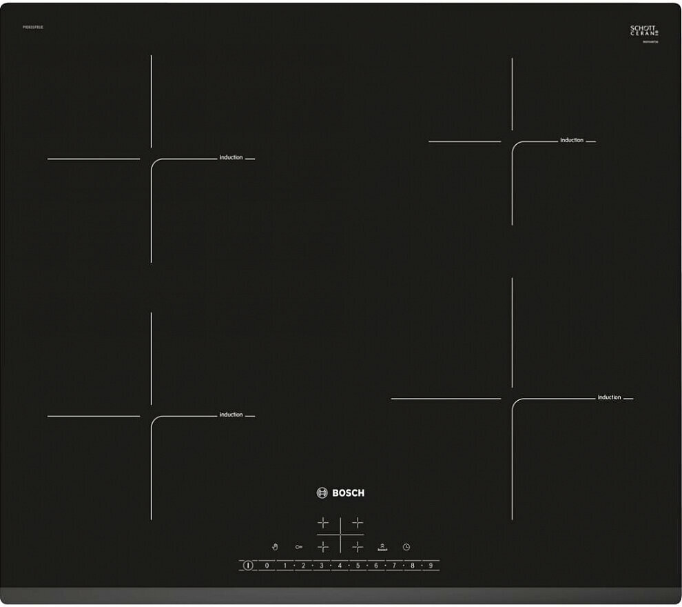 Индукционная варочная поверхность BOSCH PIE631FB1E - фотография № 1