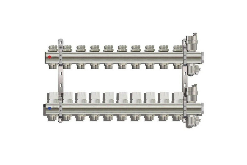 Коллекторная группа без расходомеров 1" х10 вых