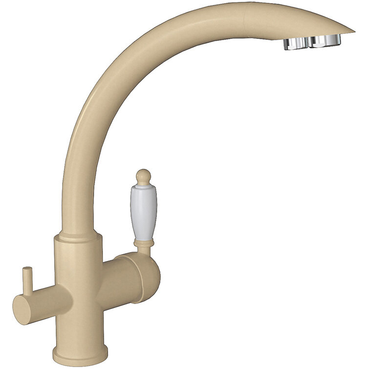 Смеситель Флорентина для кухни Шале FL Шампань под фильтр (333.25H.2113.202)