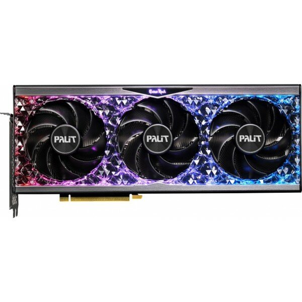 PALIT Видеокарта Palit PCI-E 4.0 PA-RTX4080 GAMEROCK NVIDIA GeForce RTX 4080 16384Mb 256 GDDR6X 2205/22400 HDMIx1 DPx3 HDCP Ret NED4080019T2-1030G