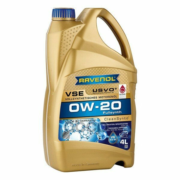 Ravenol Моторное Масло 0w-20 (4л) (Второй Номер 4014835862067)