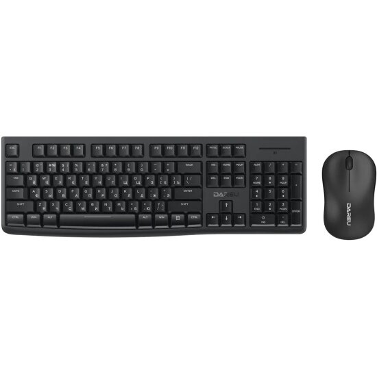 Клавиатура и мышь беспроводные DAREU MK188G Black