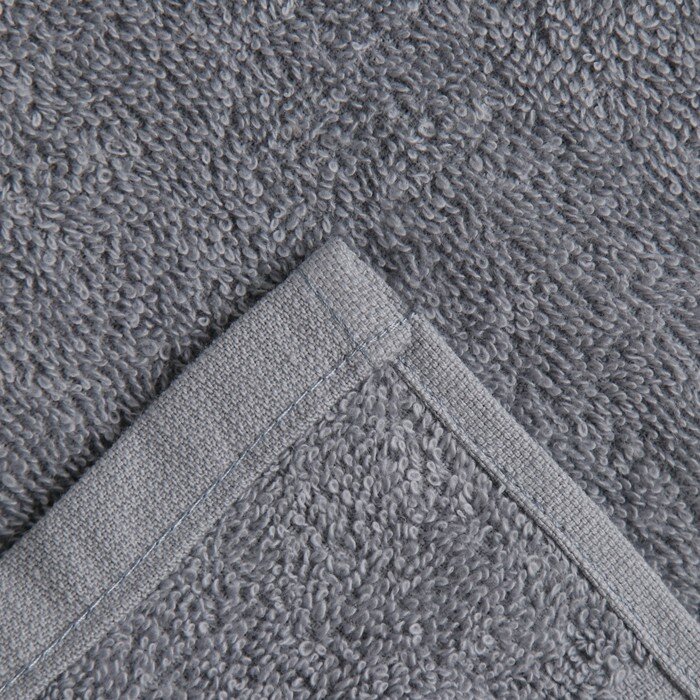 Полотенце махровое Baldric 30Х60см, цвет серый, 360г/м2, 100% хлопок - фотография № 3