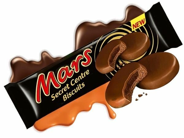 Бисквитное печенье в шоколаде Mars Secret Centre Biscuits 2 шт по 132 гр (Великобритания) - фотография № 2