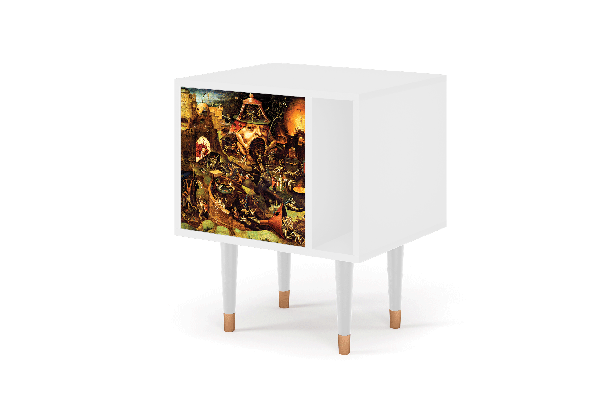 Прикроватная тумба - STORYZ - S2 Christ in Limbo by Hieronymus Bosch , 58 x 69 x 48 см, Белый - фотография № 3