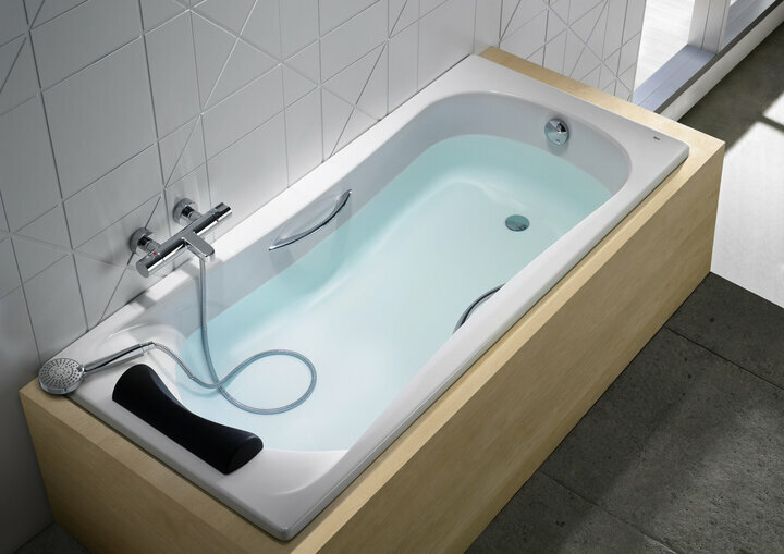 Becool ZRU9302852 Ванна прямоугольная 170x80x50 см (акрил, белый) Roca - фото №5