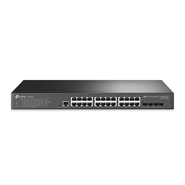 TP-Link Коммутатор TP-Link TL-SG3428 Ver2.0 JetStream 24 портовый гигабитный управляемый уровня 2+ с 4 SFP слотами