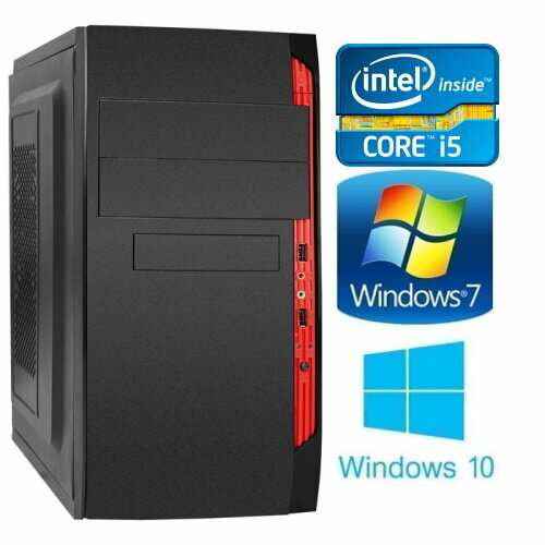 Офисный компьютер на процеccoре Intel Core i5-2500 (6 ГБ / Intel HD Graphics / 480 ГБ / DVD-RW / 1 ТБ / Без Wi-Fi / Windows 7 Professional)