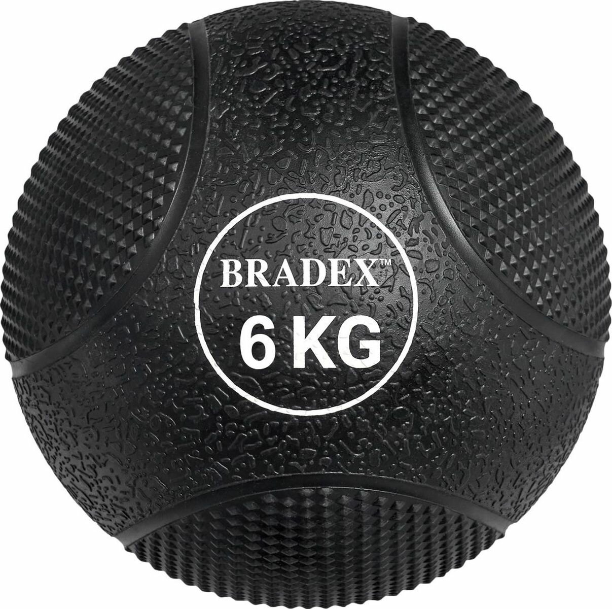 BRADEX Медбол резиновый, Bradex SF 0775, 6кг, BRADEX