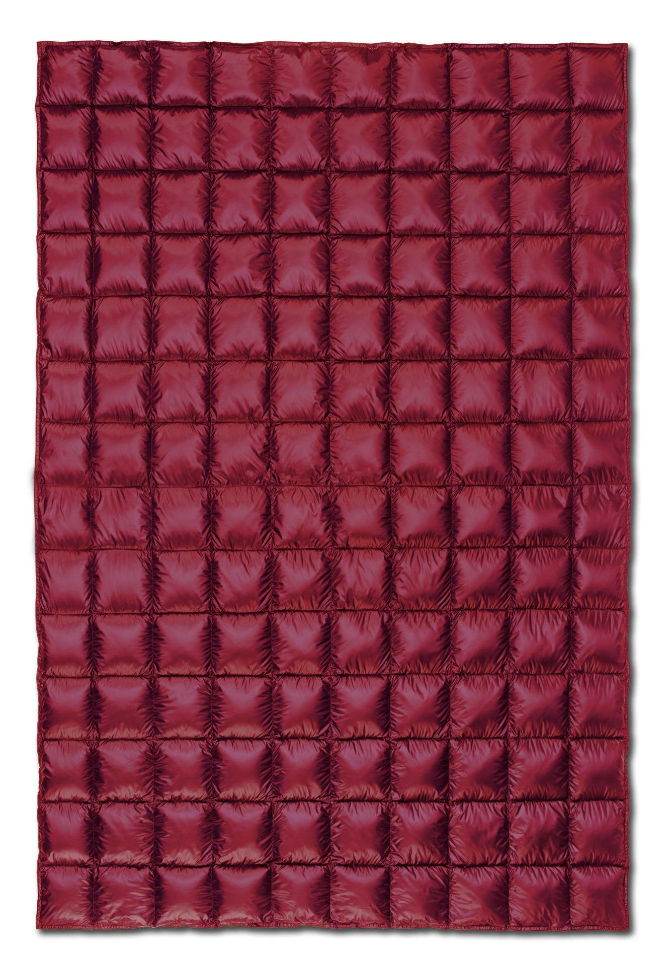 Дорожное одеяло - плед Kauffmann 140x200 кирпичное - фотография № 1