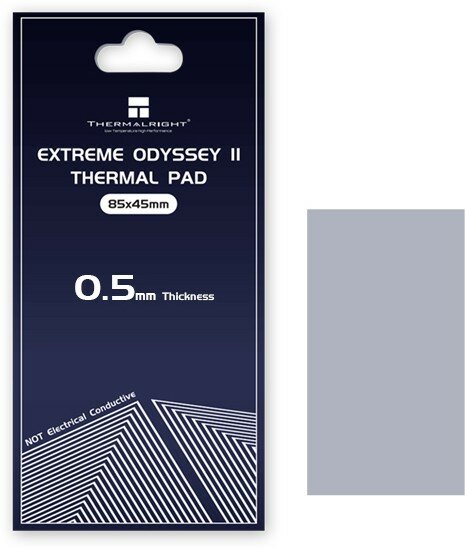 Термопрокладка Thermalright Extreme Odyssey II размер 85x45 мм толщина 0.5 мм 14.8 Вт/(м·K) (ODYSSEY-II-85X45-0.5)