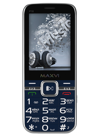 Мобильный телефон Кнопочные телефоны Maxvi P18 (Синий)