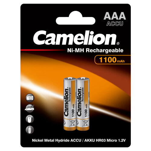 Аккумулятор CAMELION AAA LR03 1100 mAh (уп 2 шт)