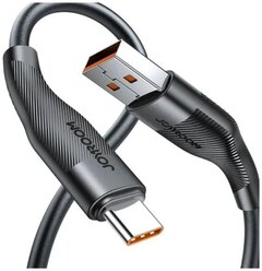 JOYROOM Кабель USB - Type-C 6А Быстрая зарядка 1м Черный S-1060M12