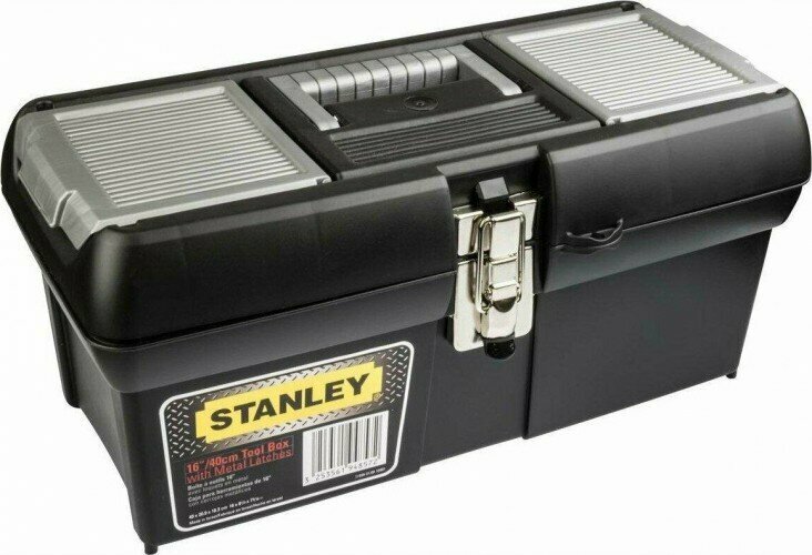 Ящик для инструмента STANLEY TOOL BOX WITH METAL LATCH 16" 1-94-857