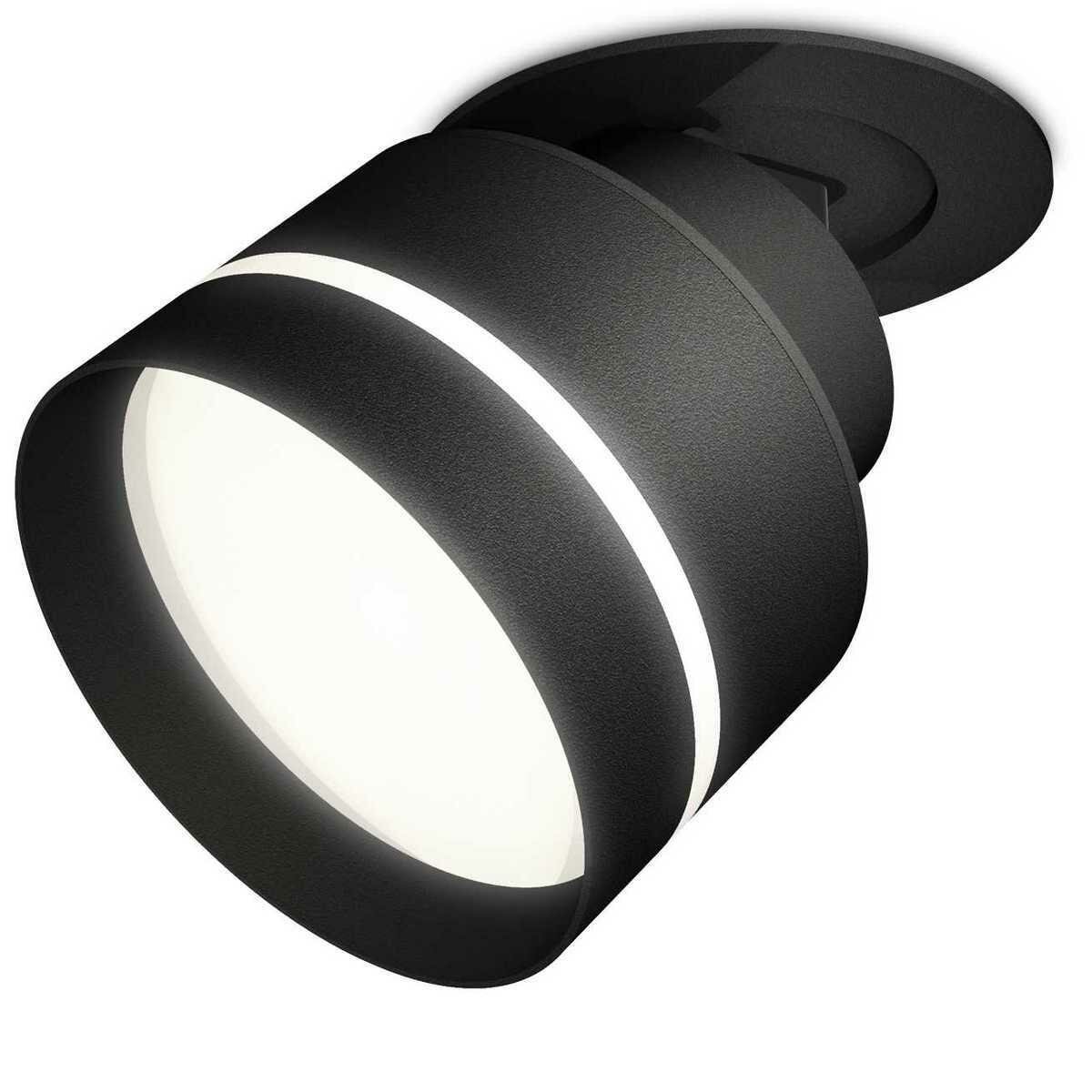 Встраиваемый поворотный светильник XM8102525 SBK/FR черный песок/белый матовый GX53 (A2242 A2106 C8102 N8462)