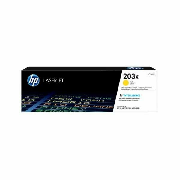 Картридж лазерный HP 203X желтый