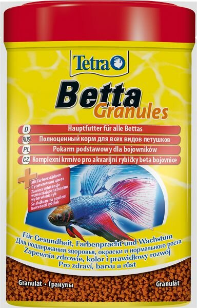 Tetra TetraBetta Granules корм для лабиринтовых рыб, гранулы 5 г