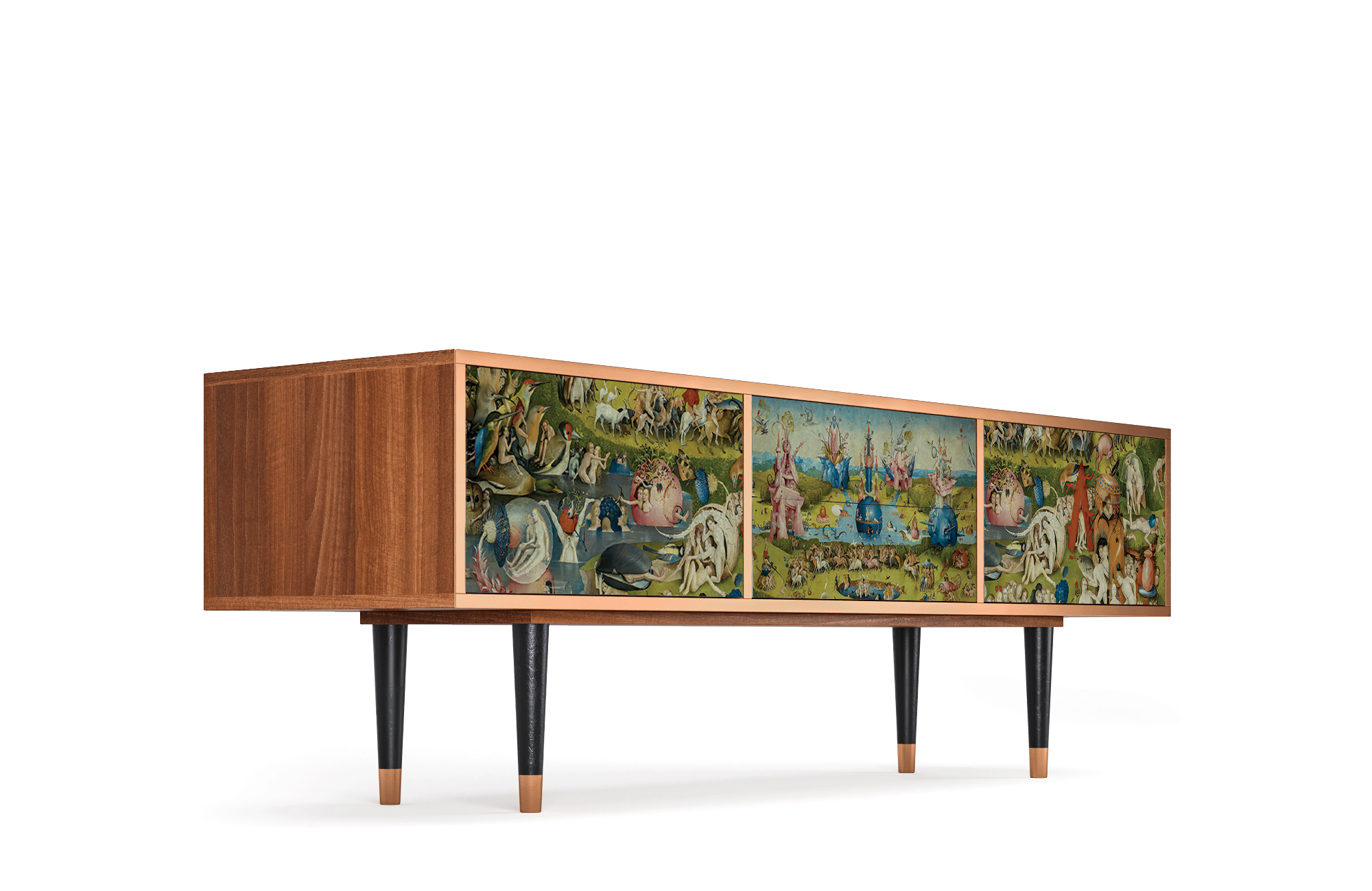 ТВ-Тумба - STORYZ - T4 The Garden by Hieronymus Bosch, 170 x 59 x 48 см, Орех - фотография № 4
