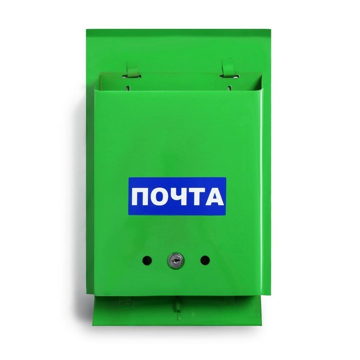 Ящик почтовый с замком, вертикальный, «Почта», зелёный - фотография № 2