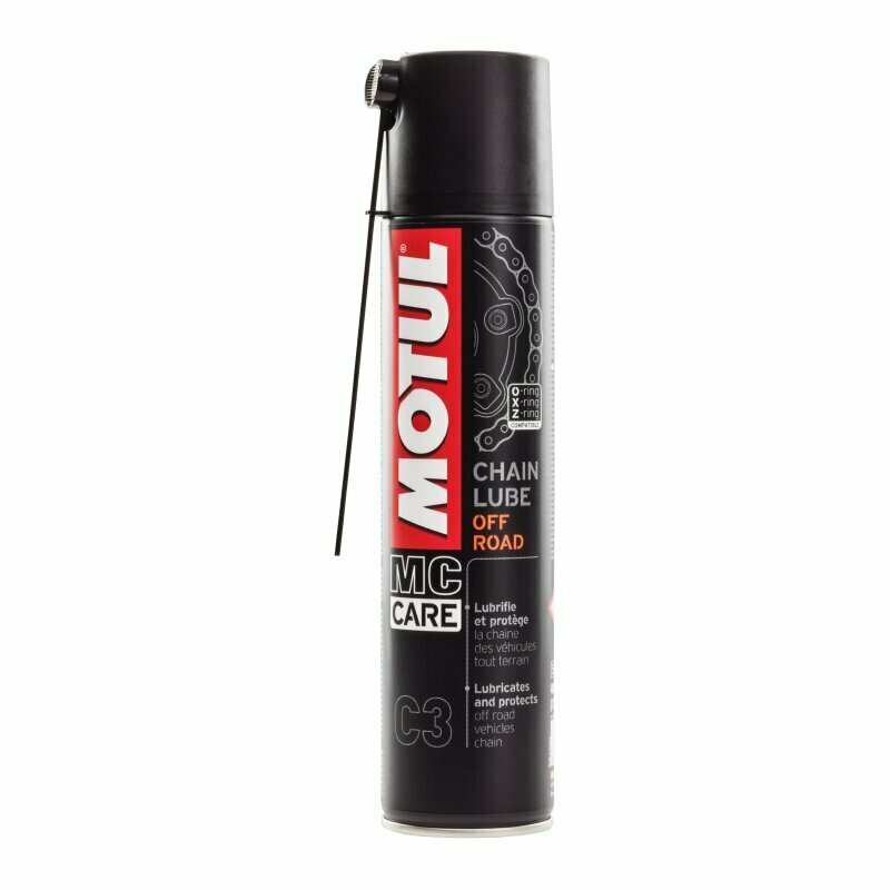 Смазка аэрозольная MOTUL MC Care® C3 Chain Lube Off Road для цепей, антикоррозийная, баллон 400мл