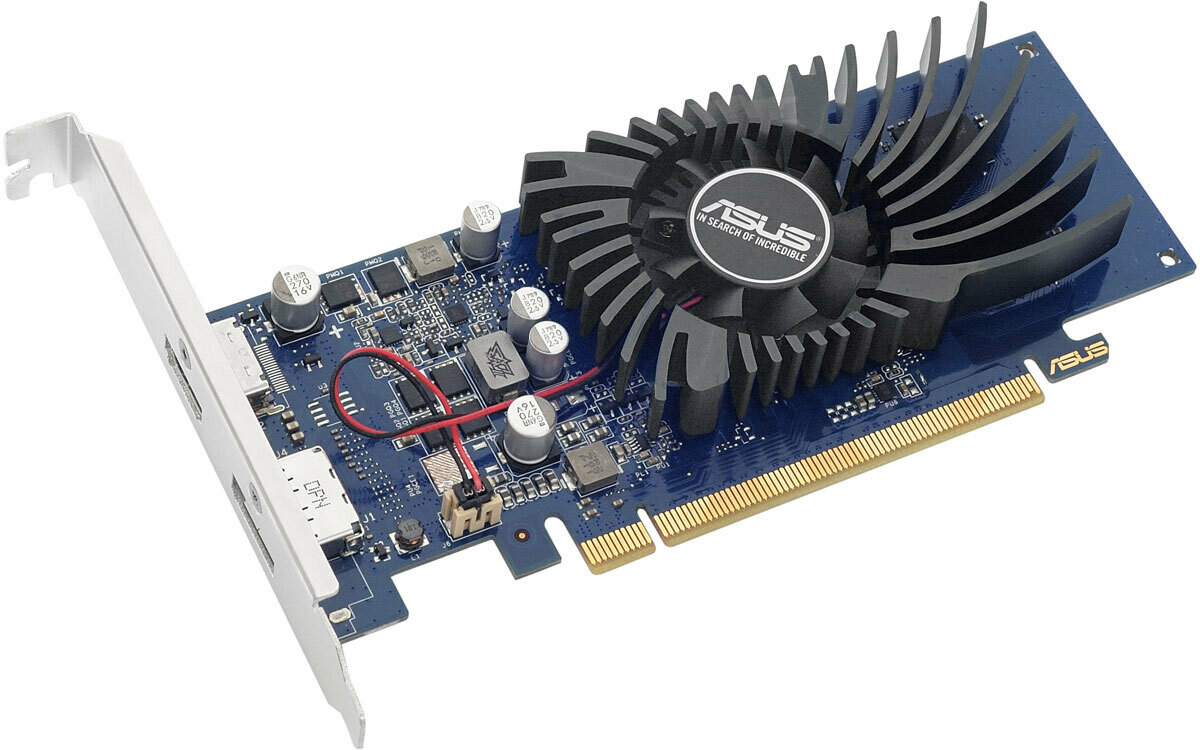 ASUS GeForce GT 1030 1228Mhz PCI-E 30 2048Mb 6008Mhz 64 bit DVI HDMI