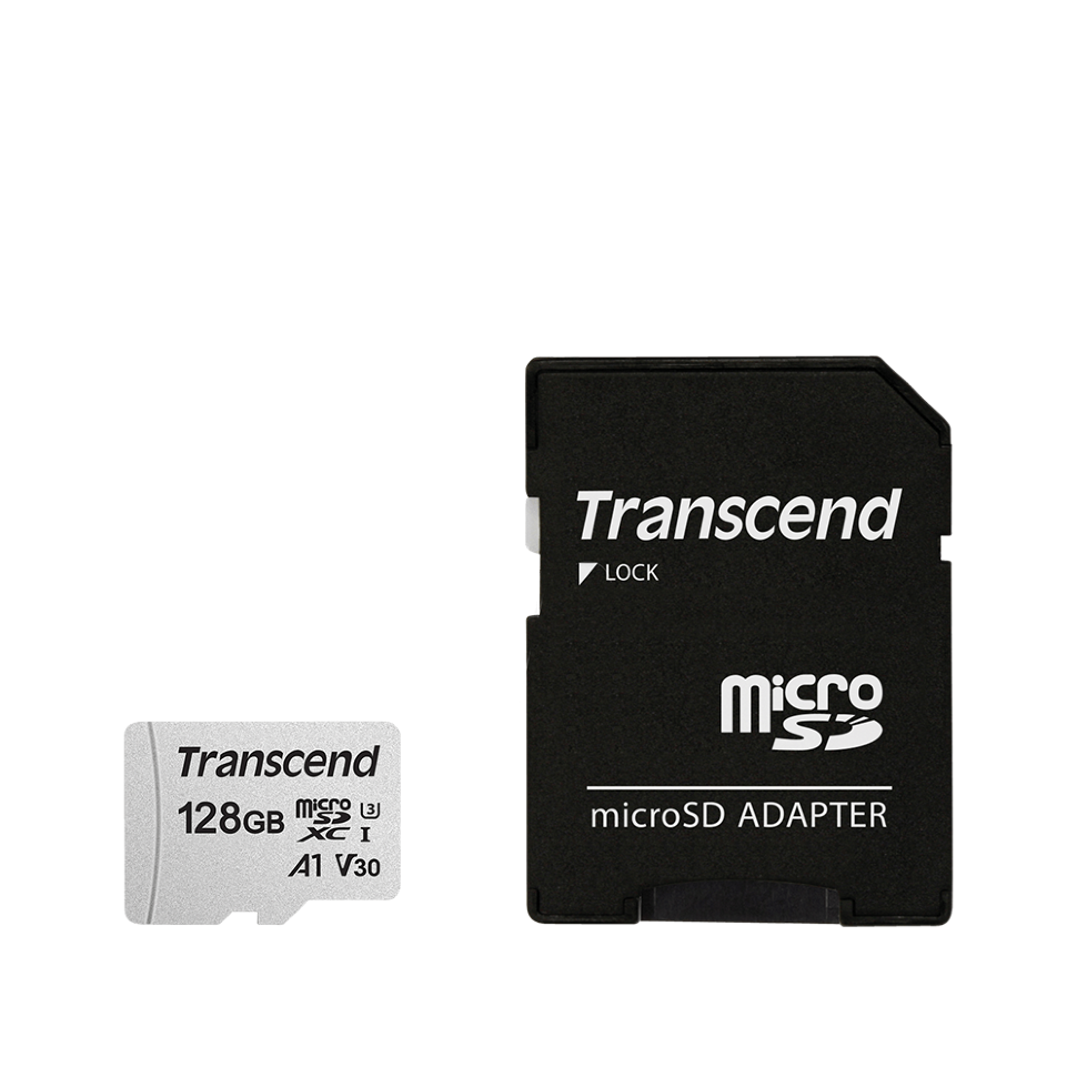 Карта памяти Transcend MicroSDXC 300S 128 Гб A1, V30, UHS-I Class 3 (U3), Class 10 TS128GUSD300S