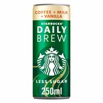Холодный кофе Starbucks Daily Brew Vanilla со вкусом ванили (Дания), 250 мл - изображение