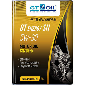 Масло моторное GT OIL GT Energy SN 5W-30 4л синтетика 8809059407257