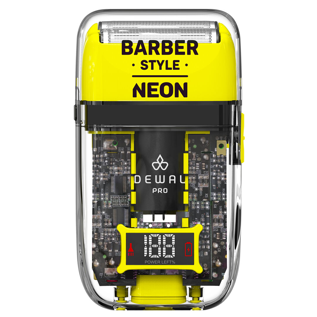 Шейвер для проработки контуров и бороды DEWAL PRO BARBER STYLE NEON YELLOW 03-082 Yellow желтый