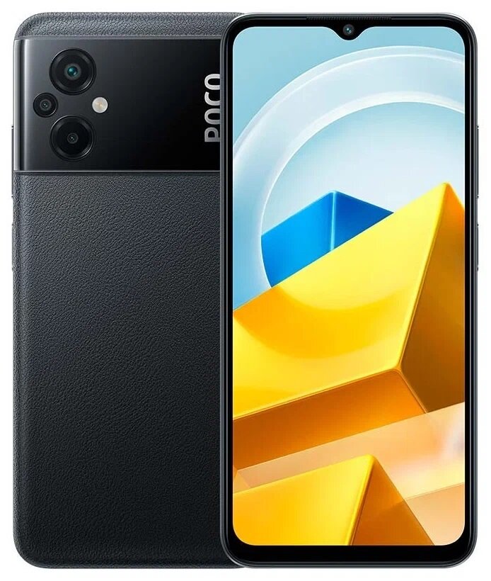Смартфон Xiaomi POCO M5 4/128 ГБ, черный (RU)