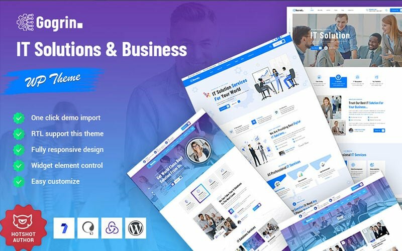 Шаблон Wordpress Gogrin - IT Solutions & Business Service Theme WordPress