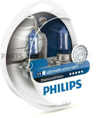 Лампы галогенные комплект HB4 9006DVS2 Diamond Vision 5000K 55W (PHILIPS)