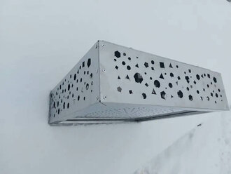 Обливное устройство для бани "Обливасту №5" 27 л с креплением к стене (Многоугольники )