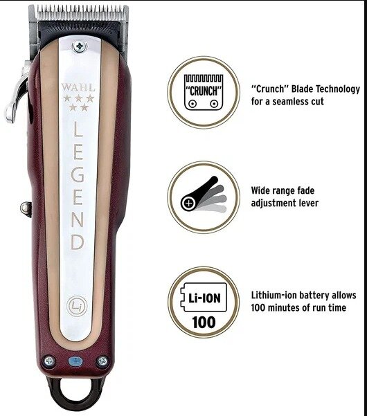 Машинка для стрижки волос Wahl Legend Cordless - фотография № 2