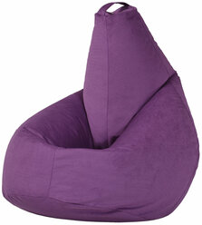 Кресло-мешок Груша фиолетовый цвет (размер XXL) PuffMebel, ткань велюр