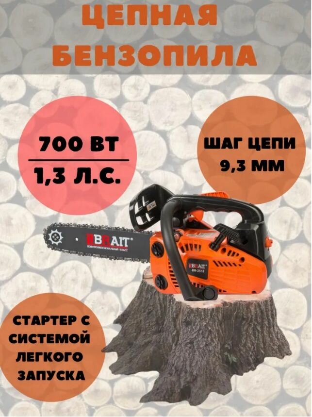 фото Бензопила BRAIT BR 25-12 (12 дюймов, шаг 3/8 1,3, 45зв)