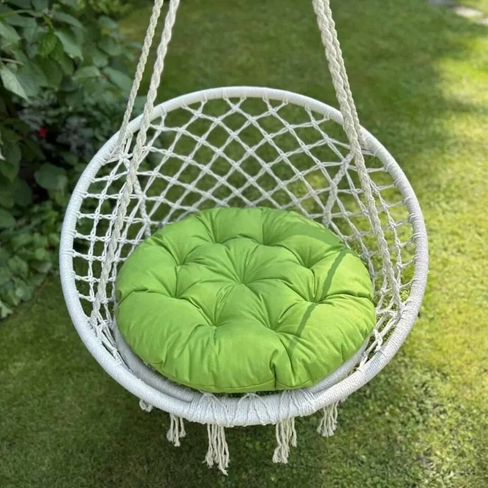 Круглая подушка для садовых качелей Билли, напольная сидушка 60D - фотография № 1