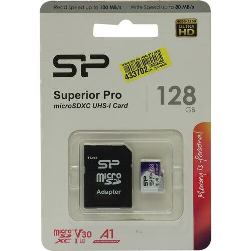 SD карта Silicon power Superior Pro SP128GBSTXDU3V20AB