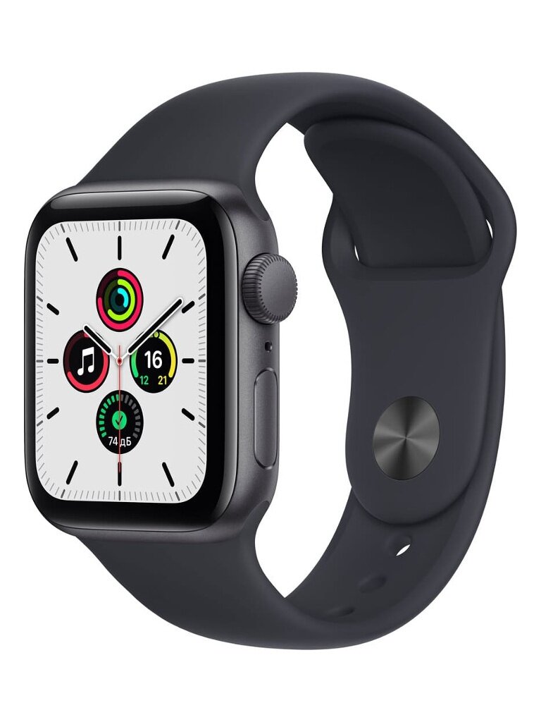 Умные часы APPLE Watch SE GPS 40mm Midnight Aluminium Case with Midnight Sport Band MNJT3 / MNL83