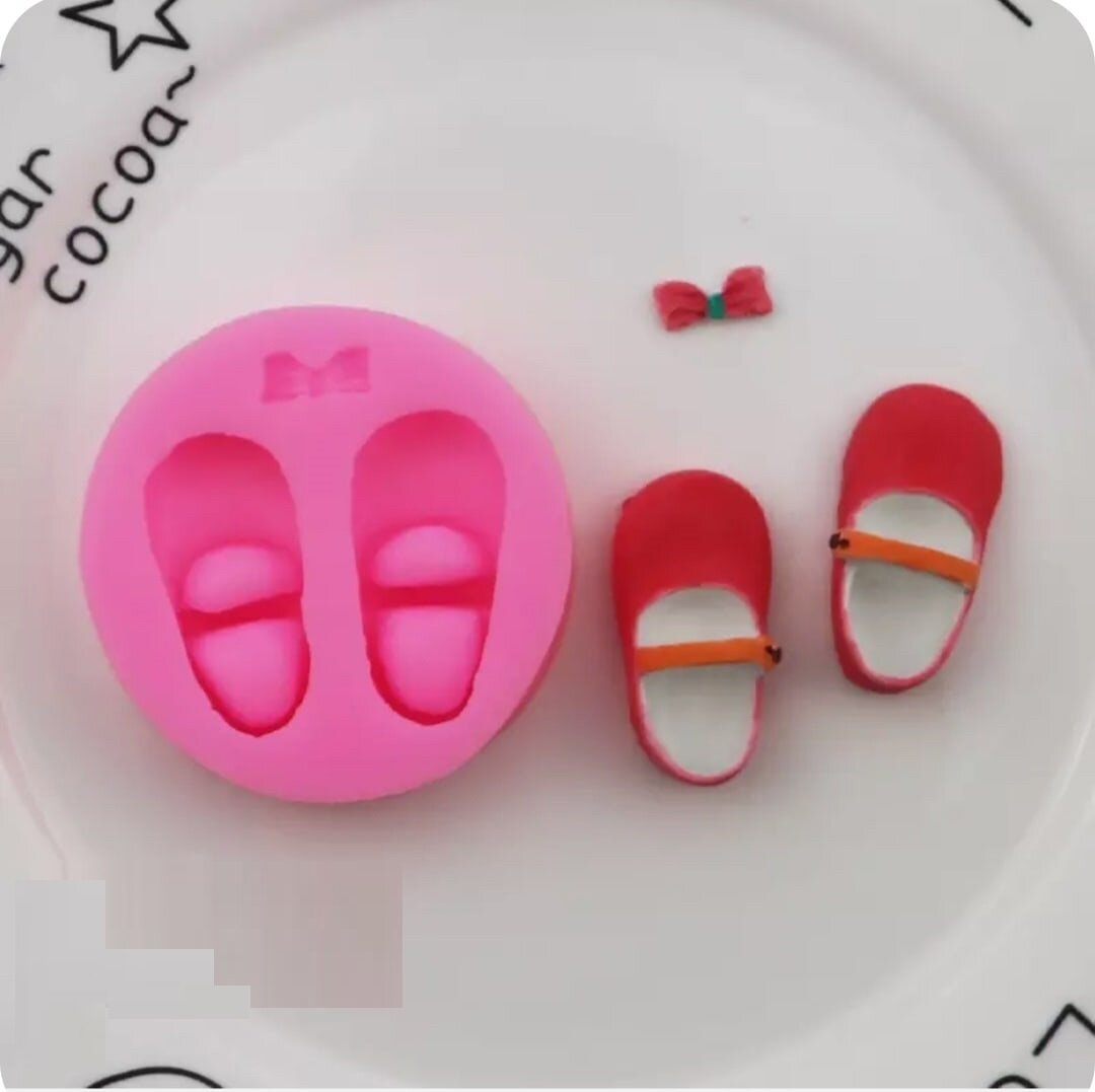 фото Силиконовая форма 3D Туфельки Детская обувь