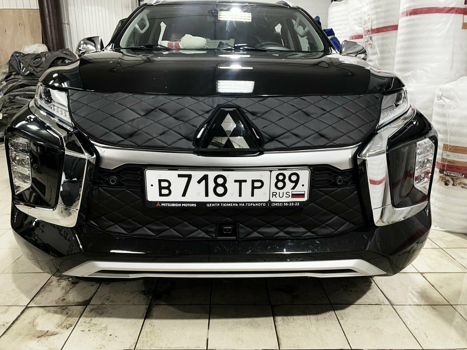 Новинка Утеплитель радиатора для Mitsubishi Pajero Sport 2019 н.в. 3 Рестайлинг