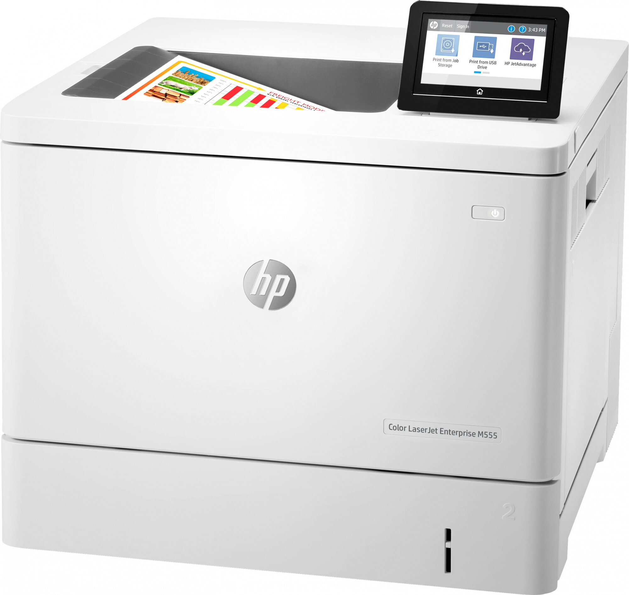 HP Принтер лазерный HP Color LaserJet Enterprise M555dn (7ZU78A) A4 Duplex белый 7ZU78A