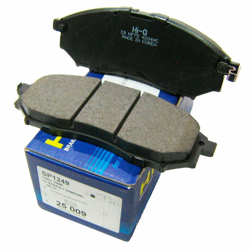 Дисковые тормозные колодки передние SANGSIN BRAKE SP1249 (4 шт.)