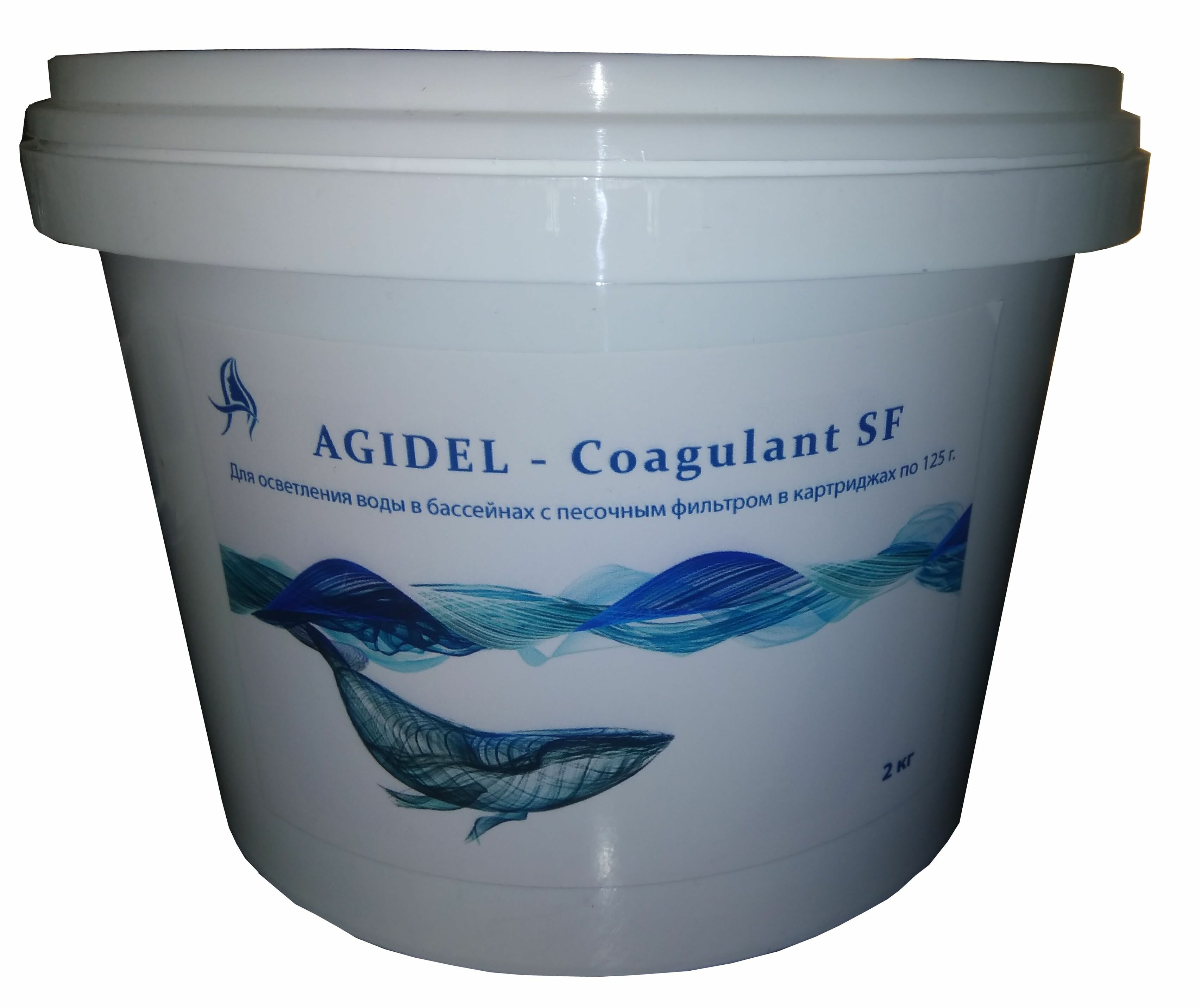 Коагулянт для бассейнов с песочным фильтром в картриджах по 125 гр Agidel Coagulant SF (2 кг) - фотография № 1