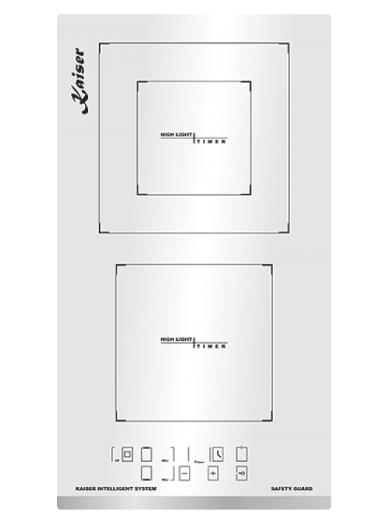 Электрическая варочная панель KAISER KCT 3721 FW, белый